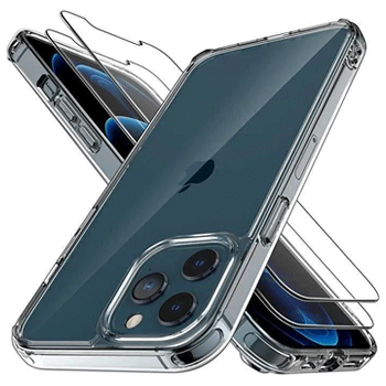 Coque silicone et verre trempe iPhone