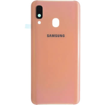 Vitre arrière orange originale Samsung Galaxy A40