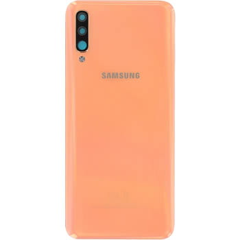 Vitre arrière orange originale Samsung Galaxy A50