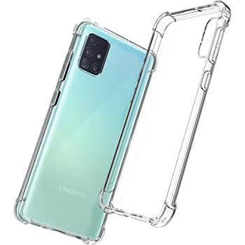 Coque en silicone transparent pour Galaxy A51