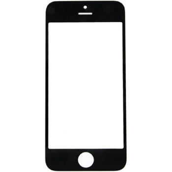 Vitre avant noire pour iPhone SE